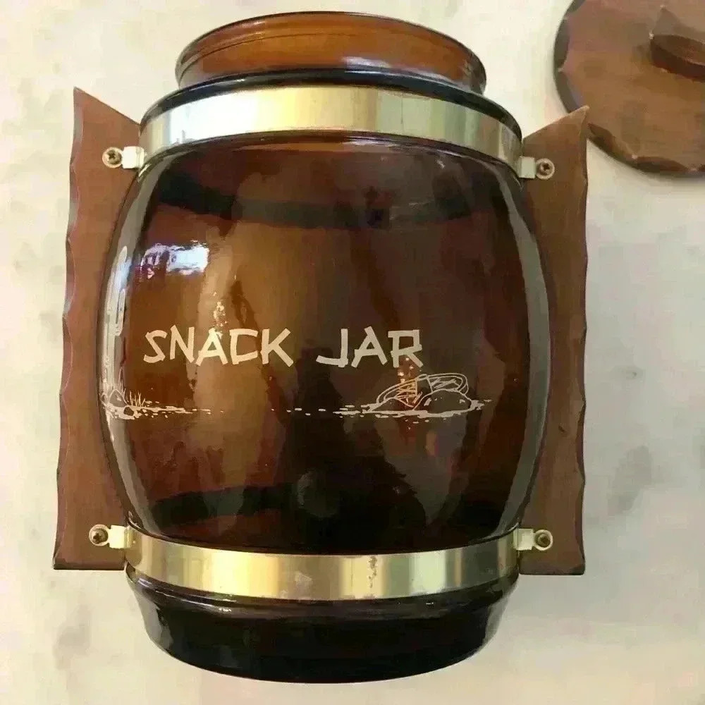 Vintage 60s Siesta Ware Snack Jar with lid